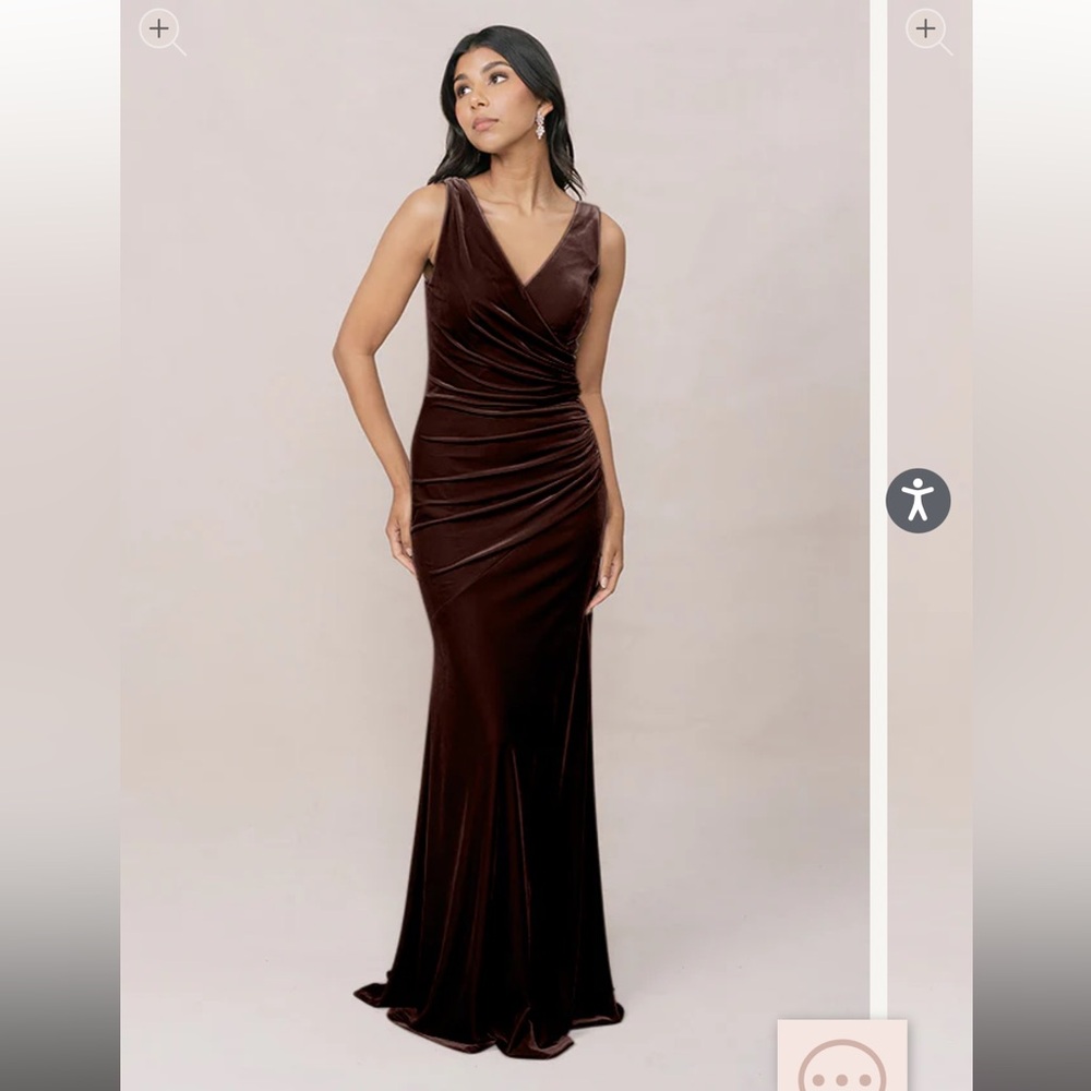 Revelry Mahogany Velvet Dress